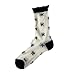 BPVZKYQLM Summer Thin Bowmesh Mid Tube Socks Women's Fashion Lace Cute Transparent Socks Ruffle Casual Student Dots Glass Sock(White dots)