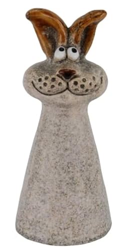 itsisa Zaunhocker Hase H: 18 cm aus Keramik - Zaun Deko Garten Ostern,...