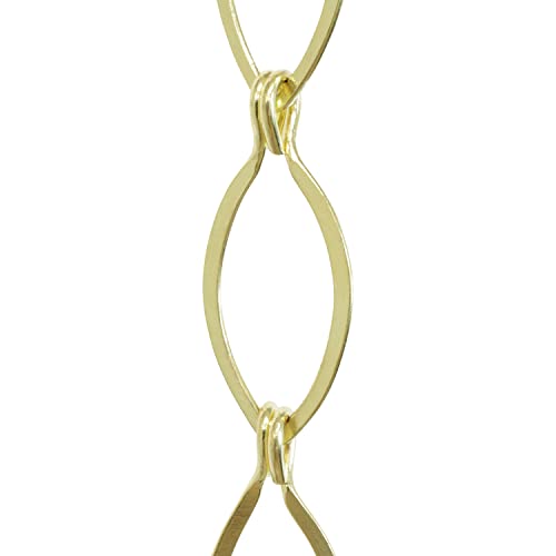 Image of RCH Hardware CH-04-PB-3 Brass Chandelier Chain, Polished Brass (3 Feet)