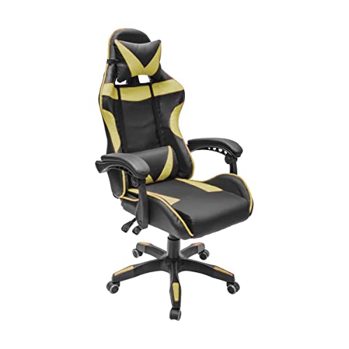 Lumax Silla Gamer Ergonómica Giratoria con Ángulo de...