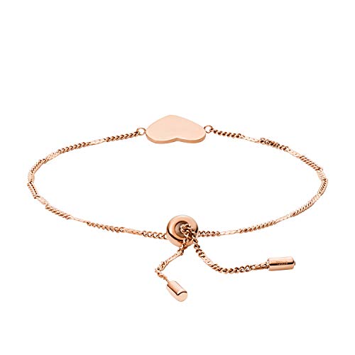 Fossil Women's Engravable Bracelet, Color: Rose Gold (Model: Jf02965791) #TOP1