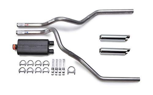 Flowmaster 50 Delta Flow Mandrel-Bent Dual Truck Exhaust Kit with Chrome Tips