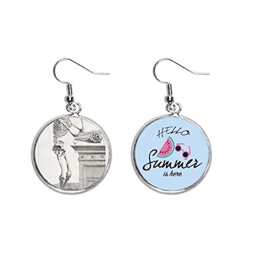 Pendientes de sandía y esqueleto para tus looks de verano