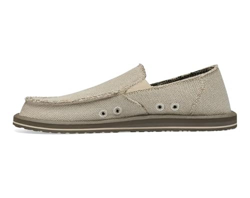 Sanuk Mens Hemp Loafers | Mens Shoes | Slip On Shoes for Men | Men's Slip-on Loafers | Comfort Footbed3