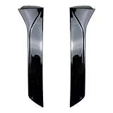 FYXASDNY Aileron Latéral de Fenêtre Arrière pour Seat Lyon FR MK3 MK3.5,Couverture Becquets Lunette Arrière Voiture D'aile de Séparateur Spoiler Lame Aile Queue Gauche Droite,Black