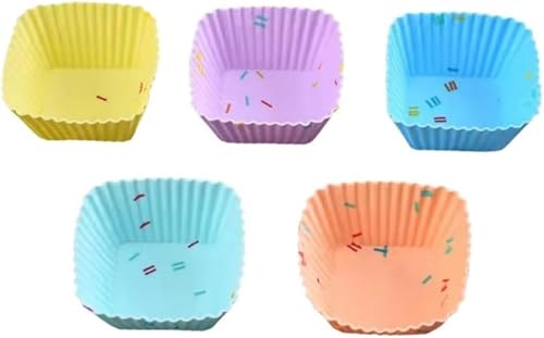 Juxkov シリコンケーキ型 マフィンカップ 20枚/30枚セット 6色 カップケーキ型 蒸しパン 焼き型 エッグタルト型 ペストリー ベーキング用 再利用可能 食品級シリコン