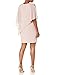 S.L. Fashions Women's Short Sheath Capelet Gown With Asymmetric Overlay, Mother of the Bride Dress (Petite and Regular Sizes), Faded Rose, 6