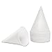 Konie 45KBR Rolled Rim, Poly Bagged  Paper Cone Cups, 4.5oz, White (Case of 5000)