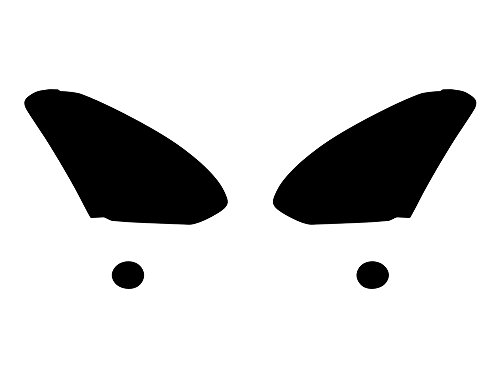 Rvinyl Headlight Tint Covers Compatible with Nissan Rogue 2008-2013 - Smoke