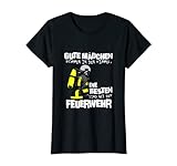 Die Besten Mädchen Feuerwehr Spruch Feuerwehrfrau T-Shirt