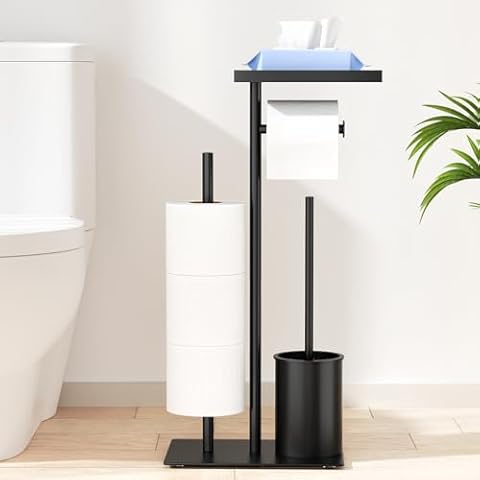 Porte-papier toilette susswiff avec brosse Cover