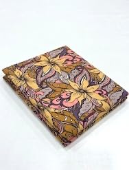 Image of Bombay Dyeing Epigram Printed Single Bed 100% Cotton Bedsheet Collection - (224X150) (H. OCHER)
