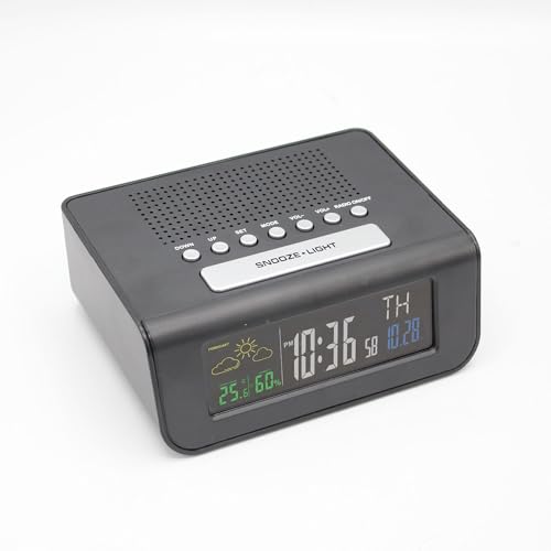 Radio-réveil écran couleur FISHTEC : planifiez votre journée sans surprise