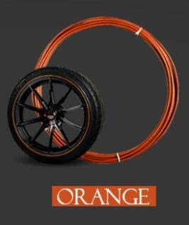 WorldCare Double layers Car Wheel Hub Tire Sticker for S one JCW clubman countryman R50 R52 R55 R56 R57 R58 R60 R61 F55 F56 Color Name orange