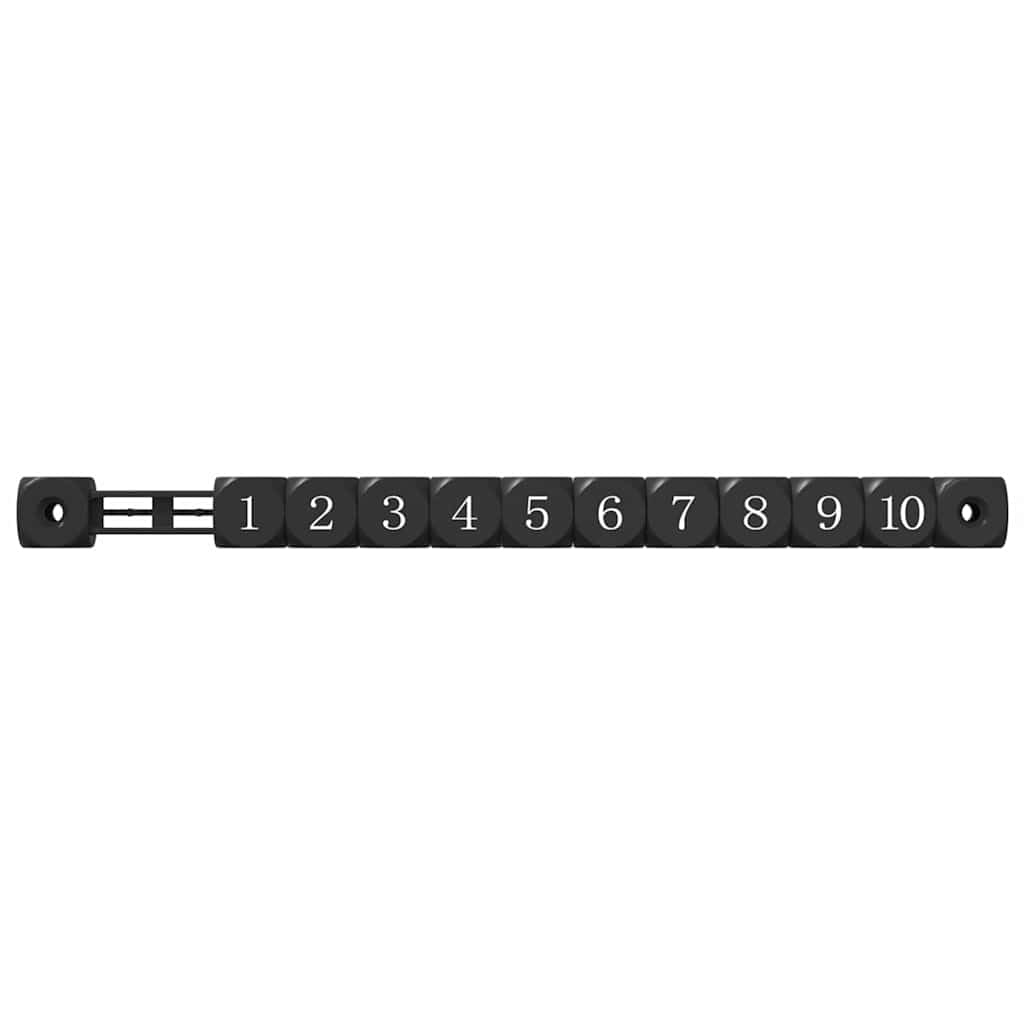 Contatore da calcio balilla da calcio, 2 pezzi, nero, in plastica HIPS, 30 x 2,2 x 2,9 cm, per sala giochi, sala giochi, accessori per il tempo libero, pub