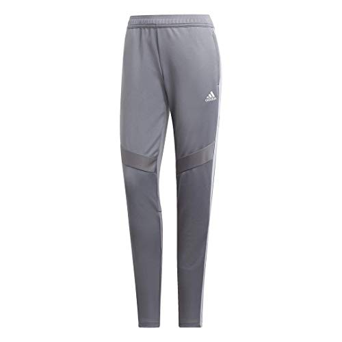 adidas Women's Tiro 19 Training Pants, Grey/White, M