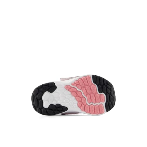 Image of New Balance Kid's Fresh Foam Arishi V4 Hook & Loop Running Shoe, Pink Salt /Double Bubble, 2 Infant