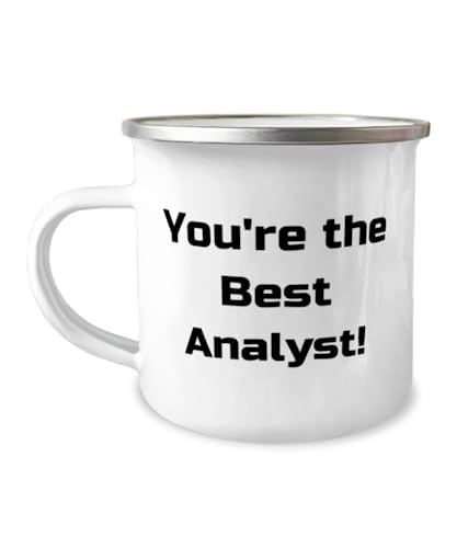Brilliant Analyst Gifts, You're the Best Analyst!, Unique 12oz Camper Mug For Men Women, From Boss, Unique analyst gifts, Inexpensive analyst gifts, Affordable analyst gifts, Gifts for analysts, Gift