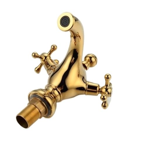 Mélangeur de bidet de lavabo doré à double commande XT836 - 8