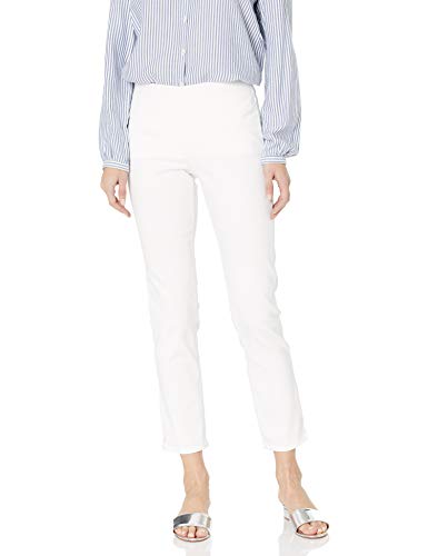 NYDJ Women's Alina Pull On Ankle Pants, Endless White, 4