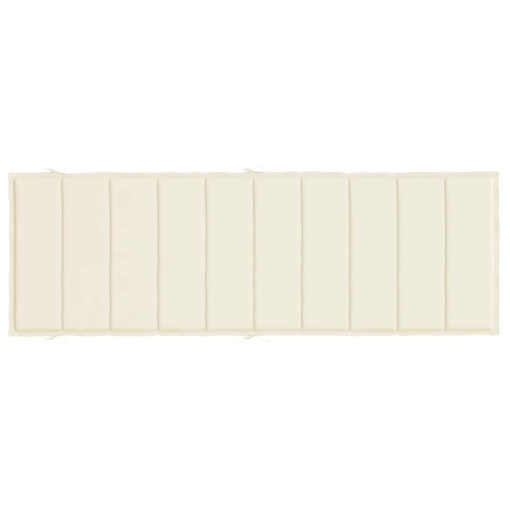 Nakładka na leżak z oddychającego materiału Oxford o antypoślizgowym wzornictwie i miękkiej wyściółce, do ogrodu i na taras, wymiary 186 x 58 x 4 cm
