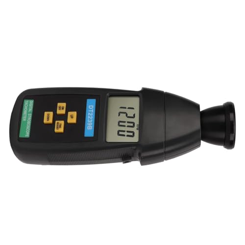 Stroboskop DT2239B LCD Digital, Blitz-Handtachometer Blitz-Tachometer Blitz-Handtachometer Berührungsloser Stroboskop-Tachometer 60-19,999RPM