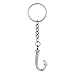Norya Stainless Steel Heart Cremation Urn Keychain Keepsake Memorial Ashes Keyring â€¦ (Fish Hook)