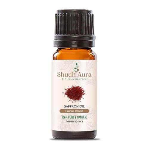 Saffron Essential Oil | 100% Pure Undiluted and Natural | Therapeutic Grade Premium Oils for Aromatherapy & Diffuser (5ML)