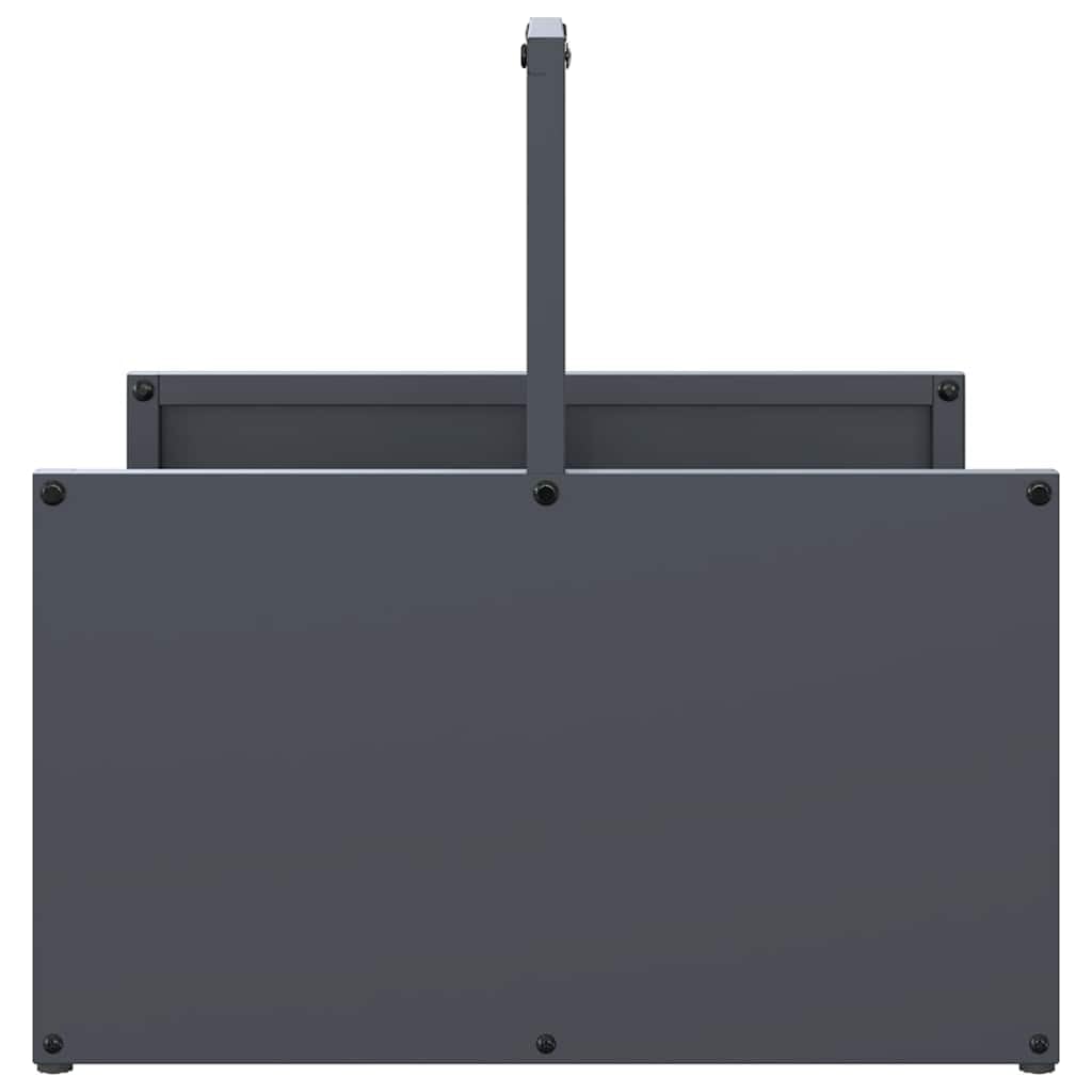 Mangloder Brennholzregal Anthrazit aus kaltgewalztem Stahl 40 x 40 x 40 cm, 100 kg Traglast, Feuerholz Regal für Kamin, Ofen, Feuerstelle, drinnen und draußen