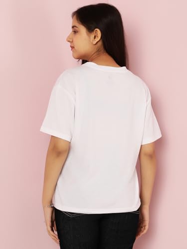 Image of Li'l Tomatoes Girls Crop T-Shirt | 100% Cotton | Graphic Printed Casual Top | Soft & Breathable Summer Wear | 9-16 Years