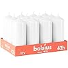 Bolsius Smooth Pillar Candles - Bordeaux Red - Pack Of 6 - 20 X 7 - View #10