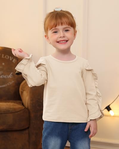 Image of Little Girls Clothes Kids Fall Winter Outfits Pant Set for Girl Age 4-8