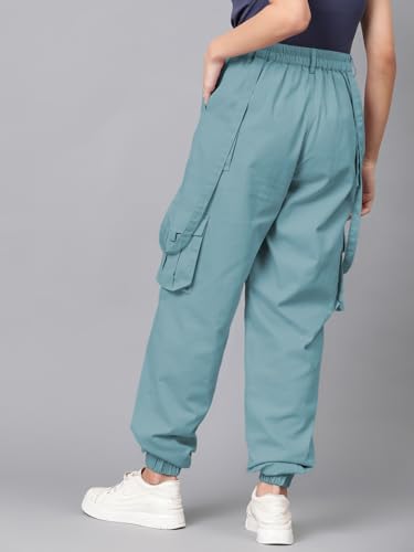 Image of KOTTY Women's High Rise Relaxed || Straight || Joggers Fit Cargo's for Pants || Trousers