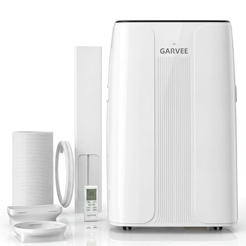 Image of Garvee Portable Air Conditioner 14,000BTU, Remote Control, Portable AC Unit, Dehumidifier, Fan, 800Sq.Ft Cool /Dry /Swing /Child Lock,Quite,LCD Display,Fast Cool, Air Purification,1290W, CEER7.83,Black