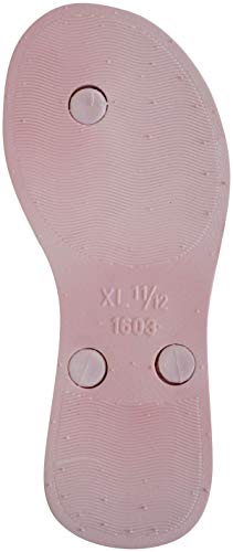 Bebe Girls' Thong Sandals With Chiffon Flowers (Toddler/Little Kid, Size 9-10 Toddler, Light Pink #TOP5