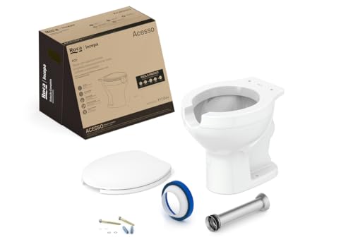 Kit de Bacia Convencional Assento PP com Abertura Frontal e Complementos de Instalação Acesso