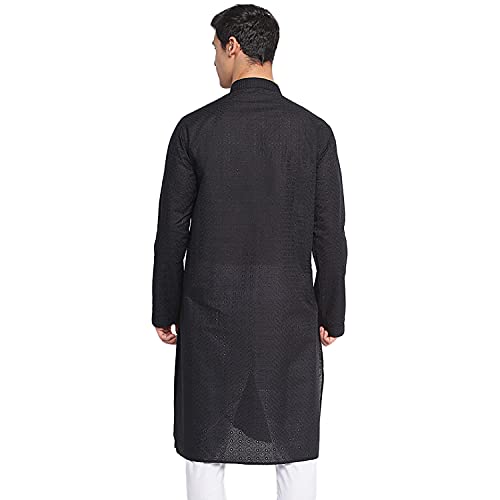 Image of Sanwara Men's Cotton Relaxed Kurta