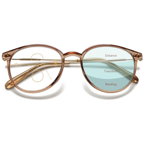 Lanomi Progressive Multifokale Lesebrille Blaulichtfilter Damen Herren Rund Gleitsichtbrille Lesehilfe Sehhilfe UV400 Schutz Brille mit Stärke Braun Gleitsichtbrille 2.0 Lanomi Progressive Multifokale Lesebrille Blaulichtfilter Damen Herren Rund Gleitsichtbrille Lesehilfe Sehhilfe UV400 Schutz Brille mit Stärke Braun Gleitsichtbrille 2.0