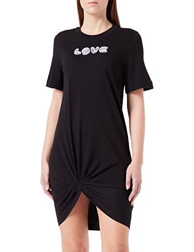 Regular T-shape dress brandwater print