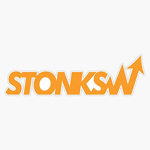STONKS UP - Terminal ORANGE Sticker Vinyl Decal Waterproof Bumper Sticker Laptop Window 5"
