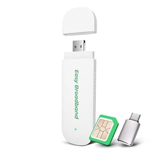 EIOTCLUB Chiavetta USB 4G LTE con WiFi 6 – Router Hotspot Portatile per Laptop/PC/Tablet/Telefono, fino a 150 Mbps, Internet Plug & Play con SIM Gratuita, Modem WiFi conveniente per Viaggi e Lavoro