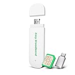 EIOTCLUB 4G LTE USB WiFi 6 Dongle - Portable Mobile Hotspot, 150Mbps High-Speed Portable WiFi with Pre-Installed SIM & No-Contract Data Plans, Support 10 Devices, for Travel, Car, Business, US Only