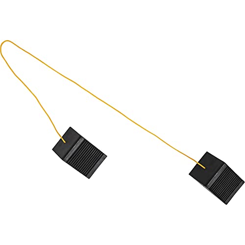 Image of Buyers Products WC35225 Mini Rubber Wheel Chock Set, 5 x 3 x 2.25 Inches, 36 Inch Nylon Rope, Ideal For ATVs , Riding Lawnmowers And Gas-Powered Scooters, Rust And Chemical Proof