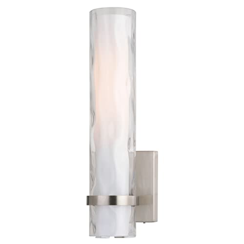 Vaxcel Vilo 1 Light Satin Nickel Bathroom Wall Fixture #TOP16