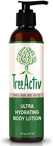TreeActiv Ultra Hydrating Body Lotion 8 fl oz, Daily Moisturizer For Dry, Cracked, Scaly, Crepey Skin, Replenish Moisture & Prevent Wrinkles, Pumpkin Butter, Shea Butter, Honey, Cotton Thistle