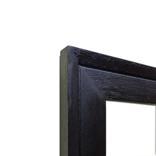 Image of Handmade Black Wooden Photo Frame, A2 (42 x 59.4 cm) Display to Showcase Artworks, Pictures, and Photos - Perfect for Wall, Home and Office Decor, Black