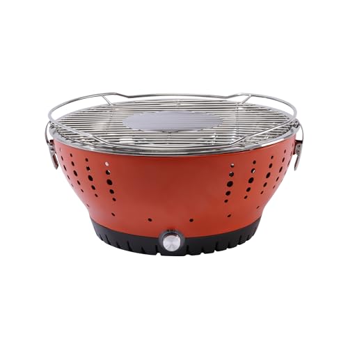 Yard Force Barbacoa de carbón portátil con ventilador integrado y conexión USB y bolsa de transporte - HX FBQ1