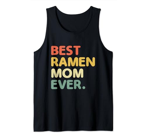 Mejor Ramen Mom Ever Japonés Food Lover Japón Fideos Camiseta sin Mangas