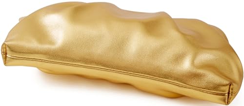 Women's Evening Bag Ruched Clutch Purse Detachable Chain Crossbody Bag - Image 4