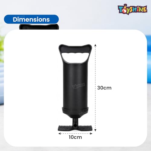 Image of Toyshine 12 Inch Air Hammer Inflation Pump 0.85L /Cycle with 3 Valve Adaptors, for Air Sofa, Bed, Swimming Pool Tubes, Toys, Air Bags, Mattresses